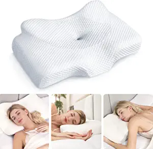 Photo 1 of Osteo Cervical Pillow for Neck Pain Relief, Hollow Design Odorless Memory Foam Pillows