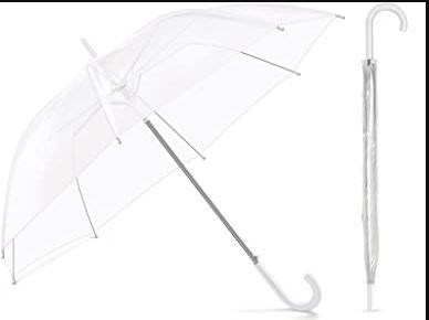 Photo 1 of AUTOMATIC Clear Umbrella Stick Umbrella -  Windproof Transparent Stick Umbrellas Bulk Auto Open J Hook Handle