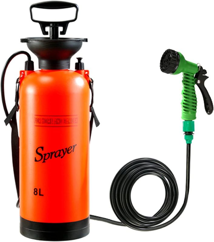 Photo 1 of 8L Hand Pressure Sprayer Air Pump Spray Bottle Outdoor Camping Garden Irrigation Sprayers, Suitable for Horticultural Irrigation