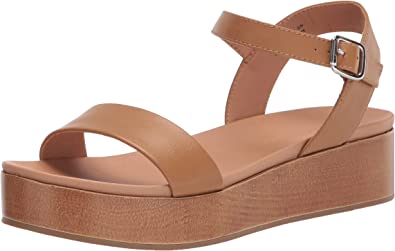 Photo 2 of Amazon Essentials Women's Two Band Flatform Sandal size 10