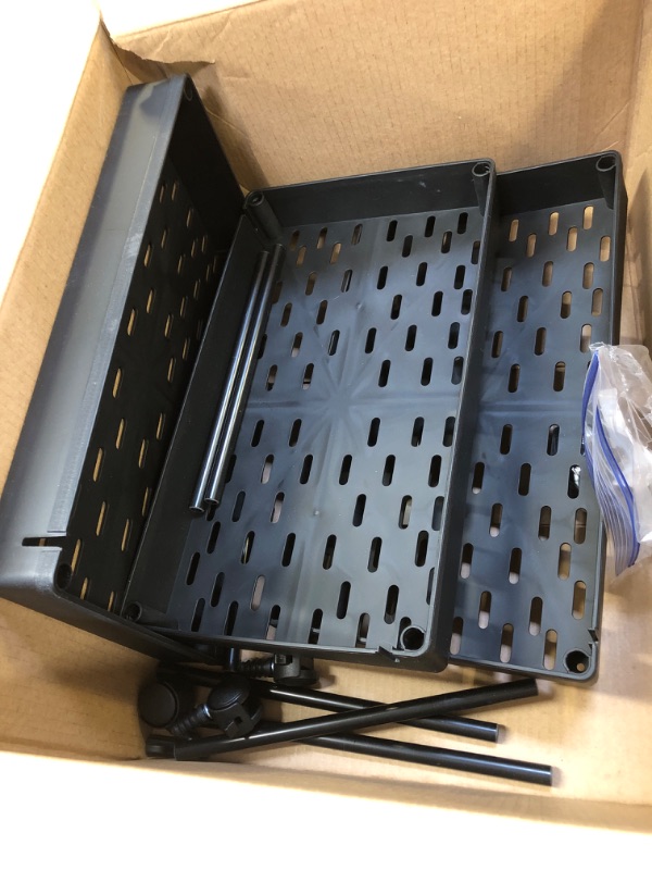 Photo 1 of SPACEKEEPER Slim Rolling Storage Cart, Laundry Room Organization, 3 Tier Mobile Shelving Unit Bathroom Organizer Storage Rolling Utility Cart for Kitchen Bathroom Laundry Narrow Places (black)