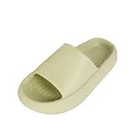 Photo 1 of  Men Summer Beach Slippers, Fashion Outdoor Indoor Soft Thick Sole Insulator Insoles Non-Slip Bathroom Shower Slipper, for Pool Gym Casual House Sandals (Color : Green, Foot Length : 28cm)