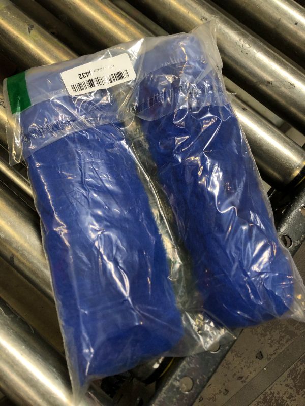 Photo 2 of 2Pack Genuine Sheepskin Seat Belt Strap Covers for Car, Truck, Backpack, Blue Fuzzy Seat Belt Pads for Shoulder Soft Comfy
