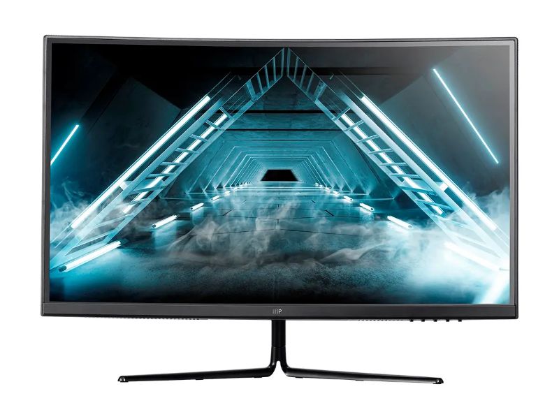 Photo 1 of Monoprice 32in Zero-G Curved Gaming Monitor - 1500R, 16:9, 2560x1440p, WQHD, 165Hz, HDMI, DisplayPort, VA
