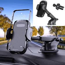 Photo 1 of Phone Mount for Car,MARRRCH [Ultra-Stable & Strong Suction] Universal Hands-Free Car Phone Holder Mount for Dashboard & Windshield Compatible with iPhone Samsung Smartphones (Black 2)
