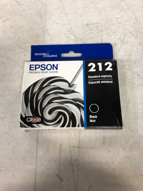 Photo 2 of EPSON T212 Claria -Ink Standard Capacity Black -Cartridge (T212120-S) for select Epson Expression and WorkForce Printers Black Ink