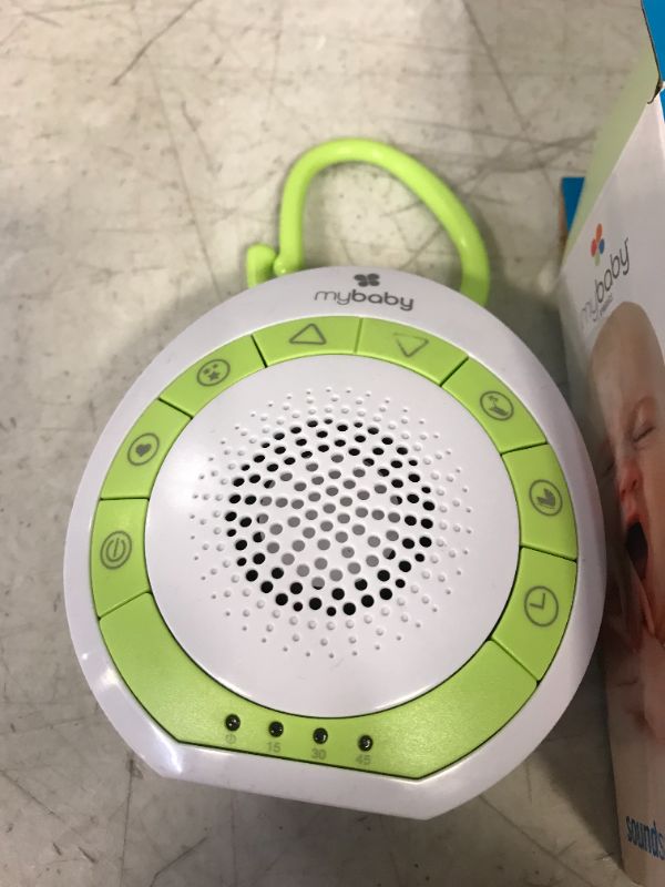 Photo 1 of MyBaby Baby Sound Machine, White Noise Sound Machine for Baby, Travel and Nursery. 4 Soothing Sounds, Integrated Clip, Small and Lightweight. Great for Baby Registry Searches