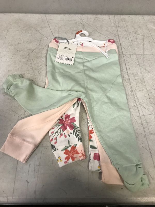 Photo 2 of Baby Girls' 3pk Meadow Pull-On Pants - Cloud Island™ White SIZE 6-9M 

