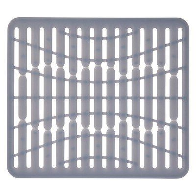 Photo 1 of  11.3" x 12.8" Silicone Sink Mat Gray