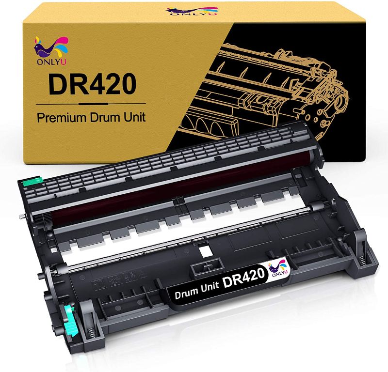 Photo 1 of  Compatible Drum Unit Replacement for Brother DR420 DR 420 for Brother HL-2270DW HL-2280DW HL-2230 HL-2240 MFC-7360N MFC-7860DW DCP-7065DN Intellifax 2840 2940 Printer (2 Pack) -- FACTORY SEALED --
