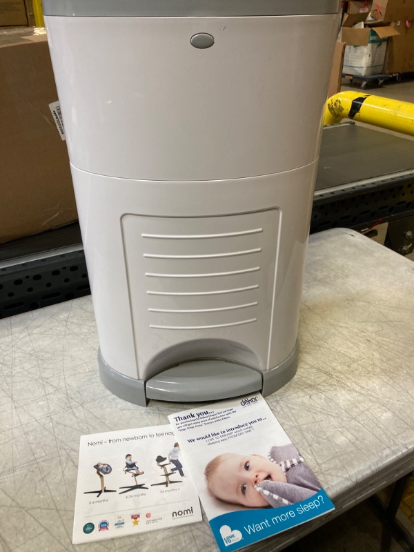 Photo 2 of Dekor Plus Hands Free Diaper Pail - White