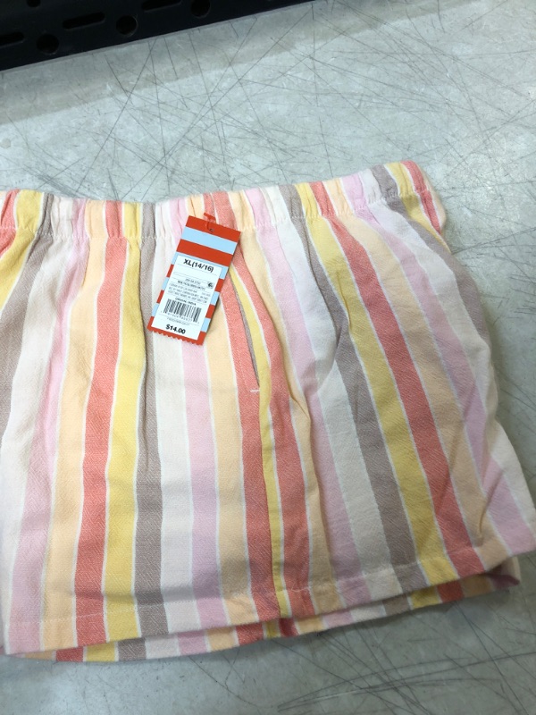 Photo 2 of Girls' Pull-on Striped Shorts - Cat & Jack™ SIZE XL 14/16