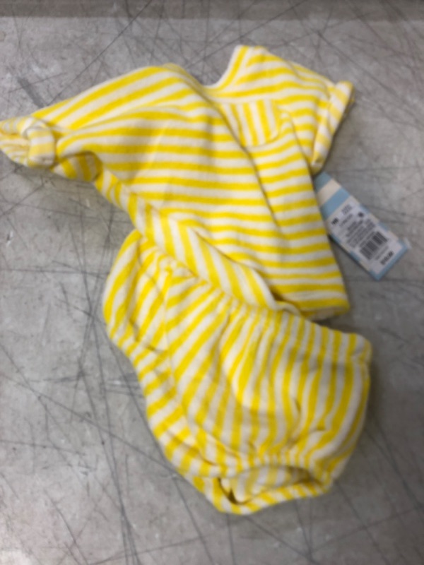 Photo 2 of Baby 2pc Striped Loop Terry Top & Bottom Set - Cat & Jack™ Light SIZE NB