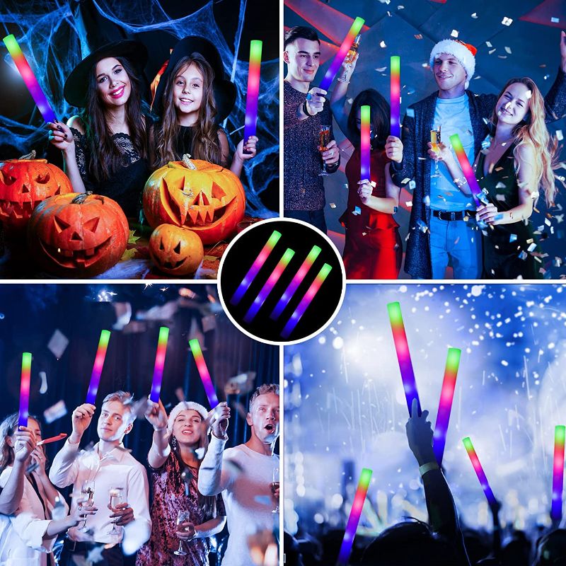 Photo 1 of 10pcs --Foam Sticks, Glow Sticks in The Dark Party Supplies  