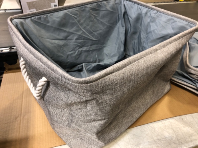 Photo 1 of 3 pcs Fabric Storage Baskets Medium Size