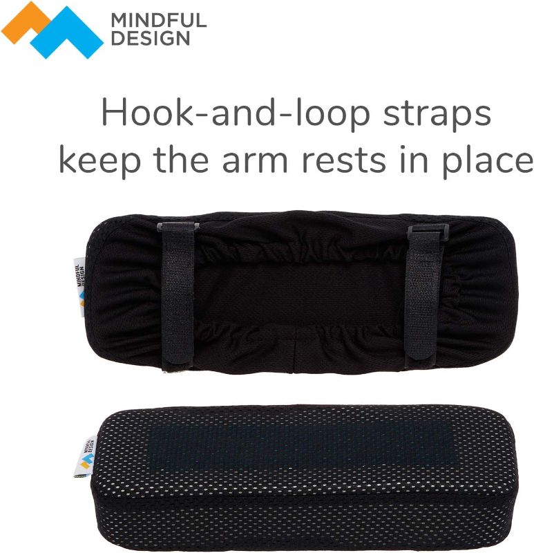 Photo 1 of 6 pack ---Mindful Design Cooling Gel Memory Foam Arm Rest Pad Set for Home Office Chair - Wrist and Carpal Tunnel Relief

