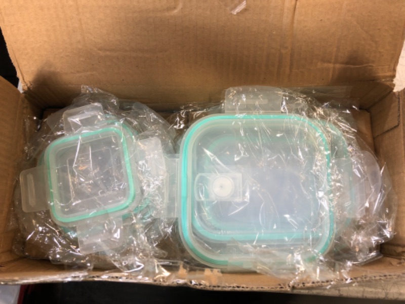 Photo 2 of 8 Pack Glass Food Storage Containers with Lids, Vtopmart Glass Meal Prep Containers, Airtight Glass Bento Boxes with Leak Proof Locking Lids, for Microwave, Oven, Freezer and Dishwasher