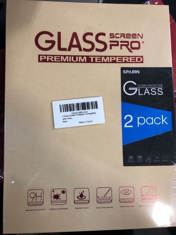 Photo 1 of 2 Pack Tempered Glass Screen Protector For iPad Pro 12.9 WITHOUT Home Button