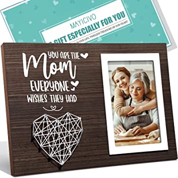 Photo 1 of Best Mom Gifts Christmas Gifts for Mom from Daughter Son Kids, Mom Picture Frame Mother-in Law-Gifts New Mom Gifts for Women, Birthday Gifts for Mom Who Has Everything Mom Thanksgiving Gifts-4x6 Photo
