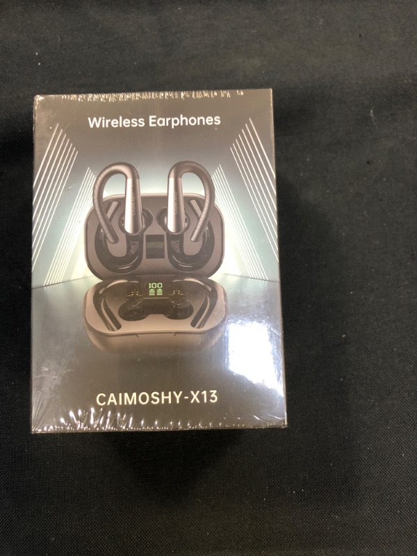 Photo 2 of CAIMOSHY Wireless Earbuds, Sports Bluetooth Headphones with Earhooks, 4-Mics Clear Call,60Hrs Playtime,IPX7 Waterproof,LED Display