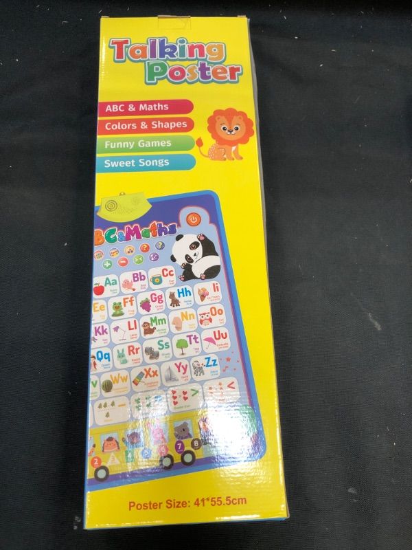 Photo 1 of ABC Learning Toys for Toddlers, 2 Pack Alphabet Wall Chart Talking Poster Interactive Educational Toy Electronic Music for Boys & Girls Gifts Activities for Autism Kids Aged 3 4 5 Year Olds
