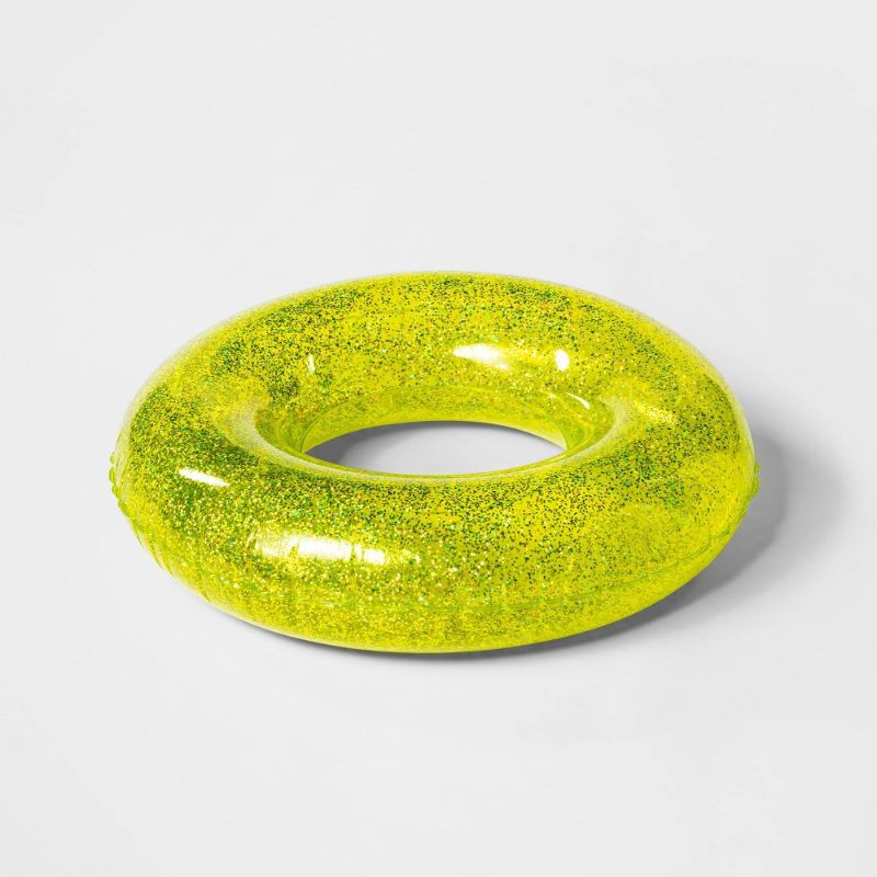 Photo 1 of 2Pack  Variety color Lime Green Glitter Ring Tube - Sun Squad