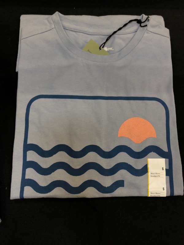 Photo 2 of  Men's Short Sleeve Graphic T-Shirt - Goodfellow & Co Light Blue/Shapes ----- S
