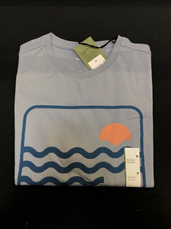 Photo 2 of  Men's Short Sleeve Graphic T-Shirt - Goodfellow & Co Light Blue/Shapes ---- M
