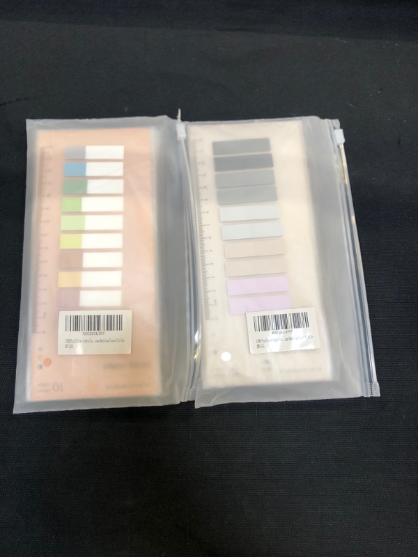 Photo 1 of Sticky Book Tabs Page Markers,Morandi Sticky Tabs for Annotating Books,1200pcs Note Tabs Page Flags for Notebook, Transparent Annotation Tabs Pastel Sticky Tabs 2 PCK