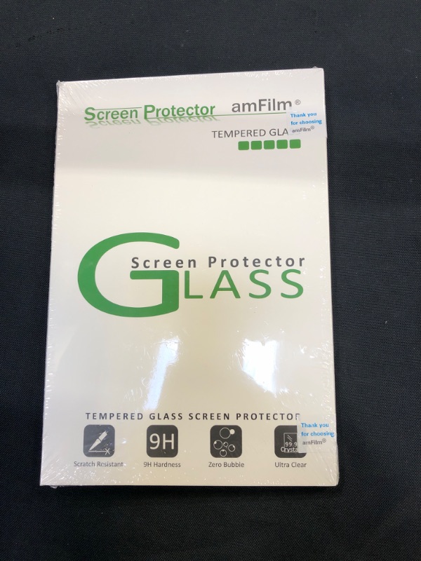 Photo 2 of amFilm Glass Screen Protector for iPad Mini 5 (5th Generation, 2019) and iPad Mini 4 Tempered Glass, 2 Pack