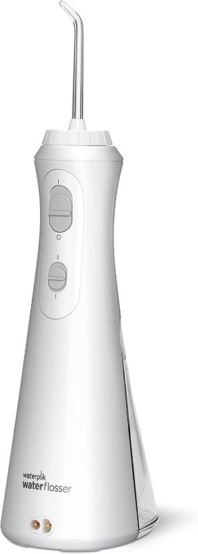 Photo 1 of Waterpik Cordless Plus Water Flosser with 4 Flossing Tips, Rechargeable and Portable for Travel and Home, White WP-450 (USED ITEM ) 
