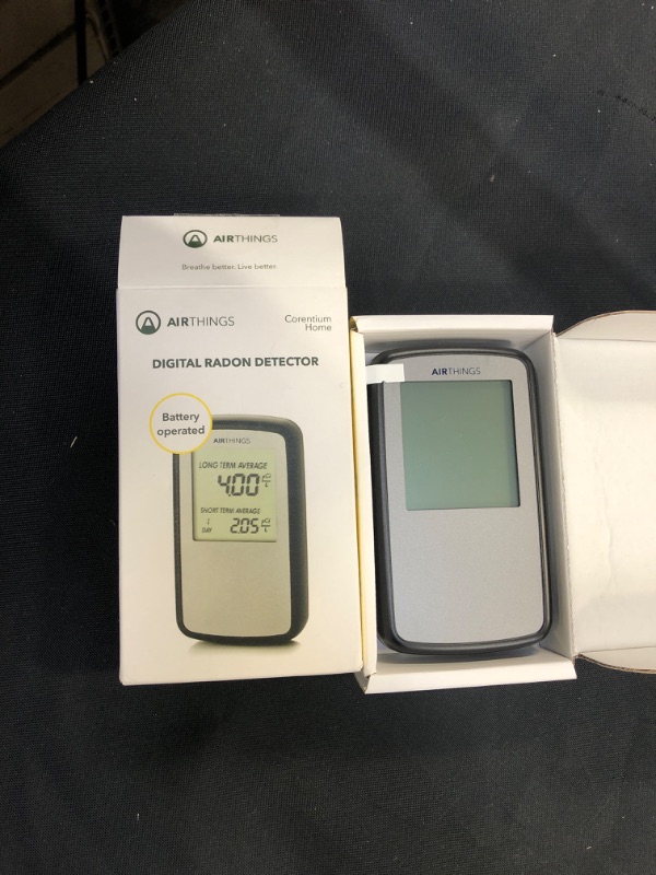 Photo 2 of Airthings Corentium Home Radon Detector 223 Portable, Lightweight, Easy-to-Use, (3) AAA Battery Operated, USA Version, pCi/L
