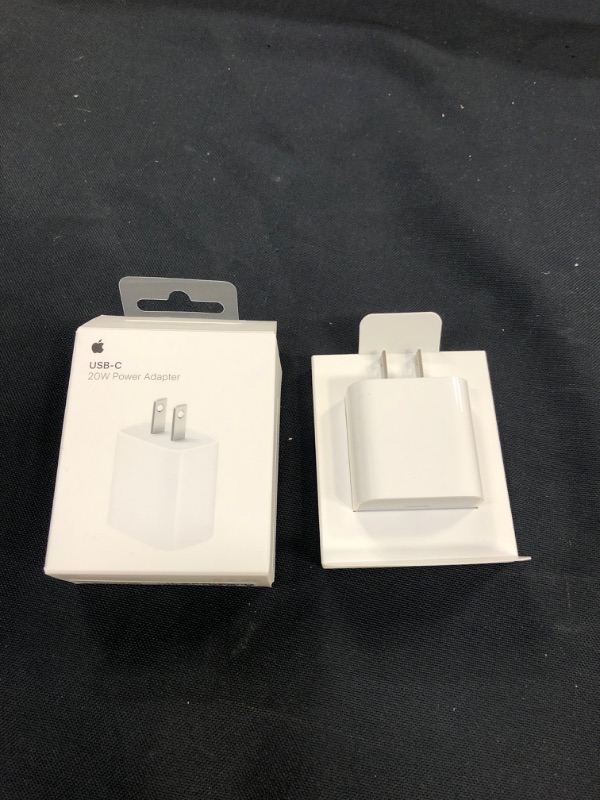 Photo 2 of Apple 20W USB-C Power Adapter - iPhone Charger with Fast Charging Capability, Type C Wall Charger
