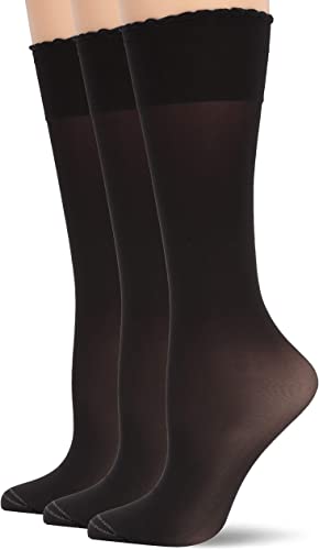 Photo 1 of HUE Women's Graduated Compression Sheer Knee Hi Sock ( PACK OF 3 ) SIZE 4-10
