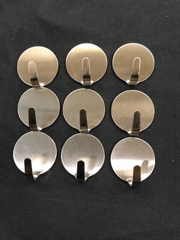 Photo 1 of 18 Pcs Heavy Duty Adhesive Hooks, Wall Adhesive Hooks, Stainless Steel Hooks for Home, Bathroom, Kitchen, Office, Living Room