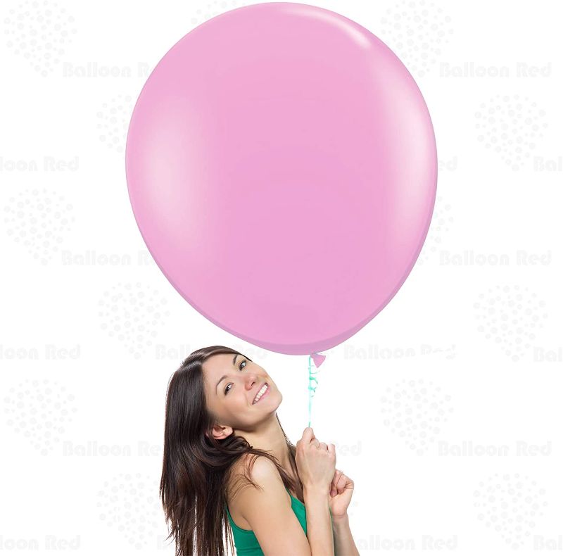 Photo 1 of Baby Blue 36 Inch Pastel Color Giant Balloons 24pcs Large Thickened Extra Strong  Jumbo Big  36" Pack of 24 Baby pink 