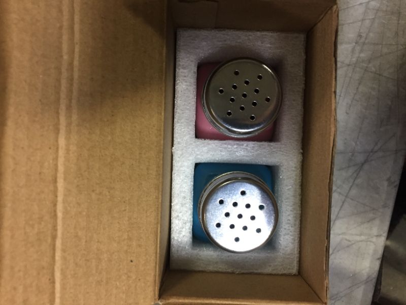 Photo 1 of 2 PK Ritadeshop Farmhouse Salt and Pepper Shakers Set (Blue&Pink)