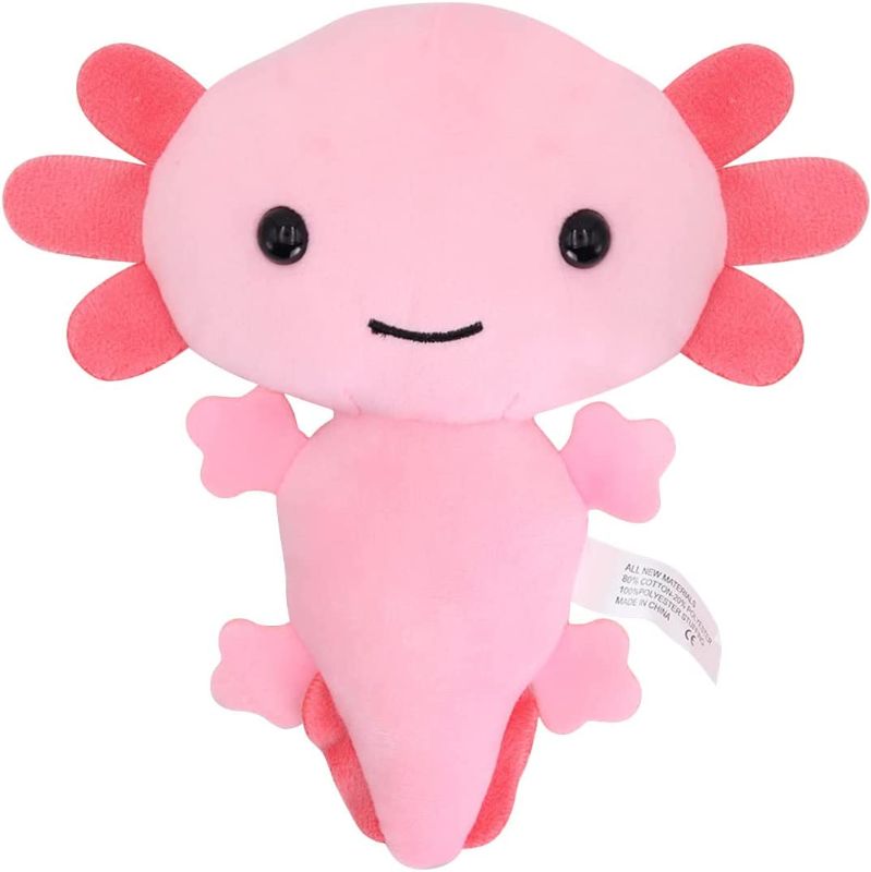 Photo 1 of 7.9'' Kawaii Axolotl Plush Toy Soft Stuffed Animal Pink Axolotl Plushie Pillow Toys Doll (7.9'', Pink)
