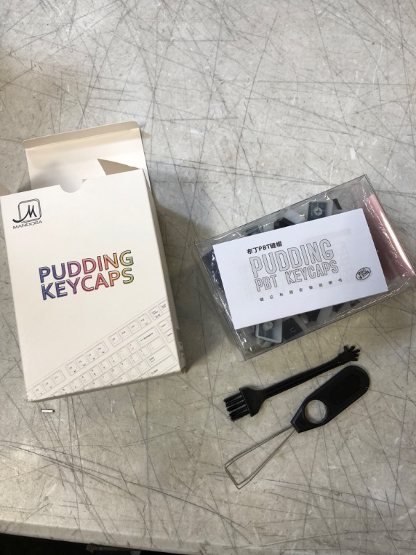 Photo 2 of Mandora Pudding keycaps, Full 108-key Set, PBT keycaps, OEM Profile, Theme Minimalist,Suitable for Mechanical Keyboards, Fullsize, 75percent, 65percent, 60percent Keyboard, Doubleshot Legends