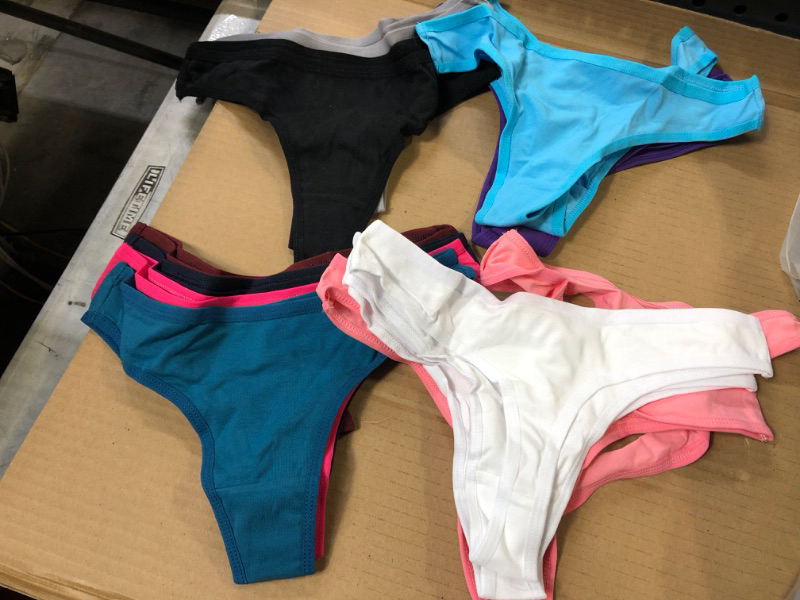 Photo 1 of 15PCS Pack Size S---Womens Lace Thongs Underwear Seamless T Back Low Waist See Through Panties ---------open package