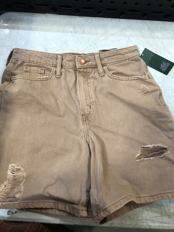 Photo 2 of High-Rise Mineral Dyed Bermuda Jean Shorts - Wild Fable™
6