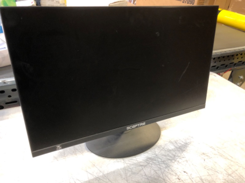 Photo 2 of Sceptre 24" Professional Thin 75Hz 1080p LED Monitor 2x HDMI VGA Build-in Speakers, Machine Black (E248W-19203R Series)
