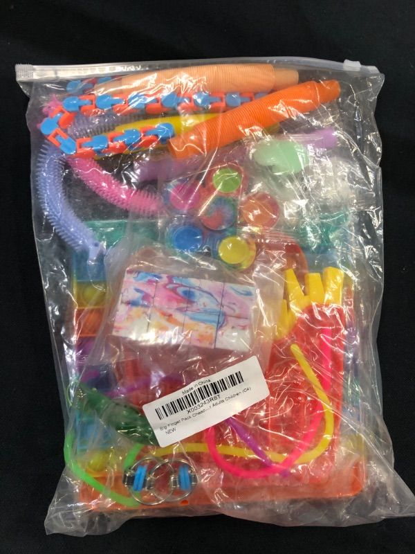 Photo 1 of Big Fidget Pack Cheap, Fidget Toy Set Stress Anxiety Relief Tools, Sensory Fidget Toy Pack with Marble Mesh Anxiety Pop Tube Keychain Fidget Packs for Adults Children (C4)