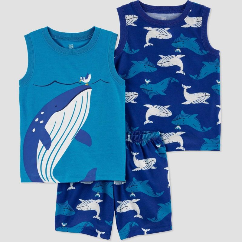 Photo 1 of Carter's Just One You® Toddler Boys' 3pc Whale Pajama Set - 3T
