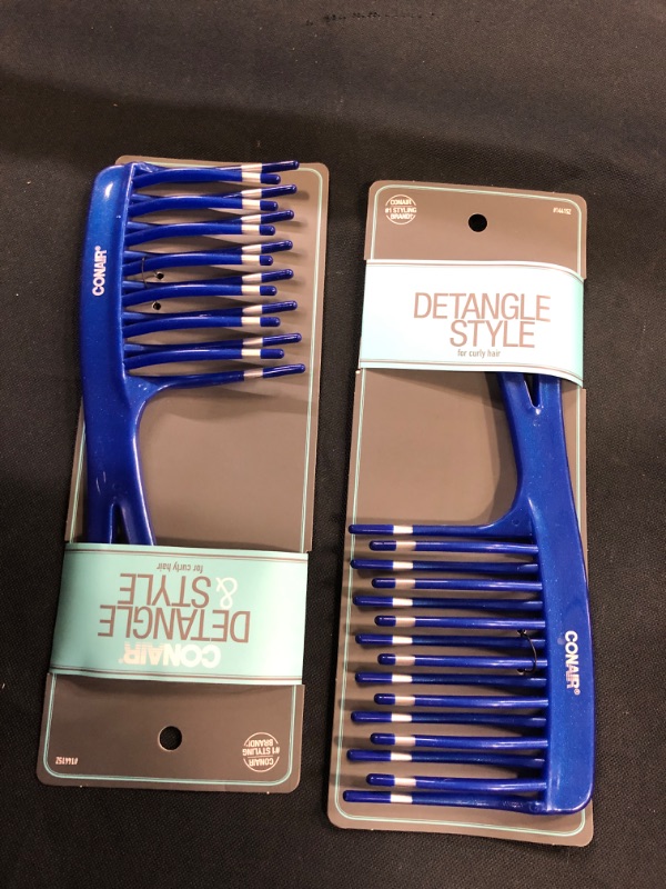 Photo 2 of Conair Comb Detangle, 3.2 Ounce, Colors may vary, 2Pack