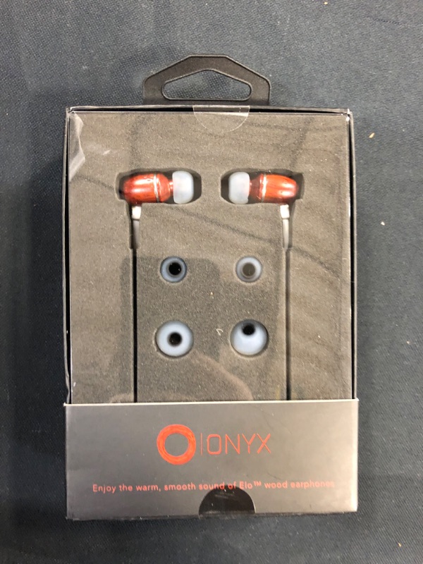 Photo 2 of Onyx Noise Caelling in-Ear Wired Headphones with Mic, 3.5mm Plug Compatible with iPhones, iPads, Android Phones, Computers & Laptops (White)----factory sealed