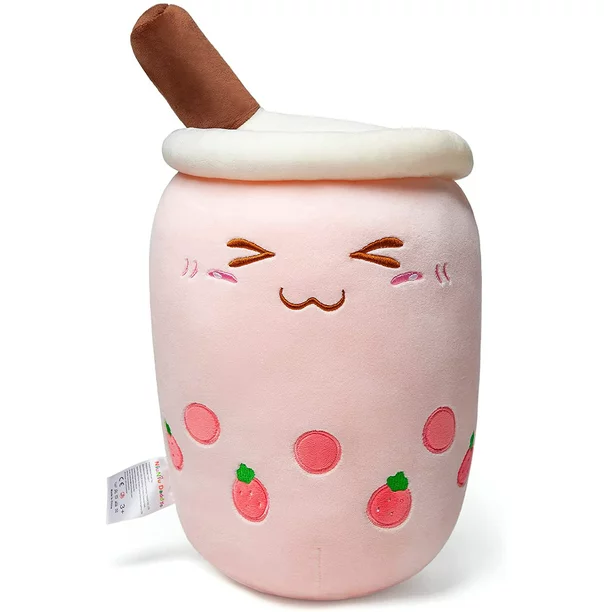 Photo 1 of Cute Bubble Tea Plush Pillow, Mini Kawaii Boba Plush 13.7 inch Stuffed Boba Milk Tea Plushies Super Soft Hugging Pillow Plush Toy Gift for Kids(Pink) Sale 8197