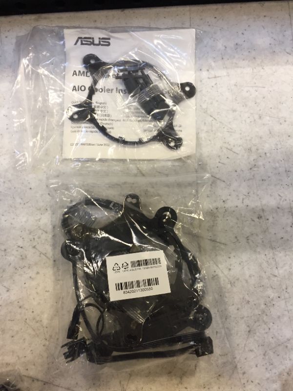Photo 1 of ASUS ROG Strix LC II 360 All-in-one AIO Liquid CPU Cooler 360mm Radiator, Intel LGA1700, 115x/2066 and AMD AM4/TR4 Support,Triple 120mm 4-pin PWM Fans - SMALL DENTS ON RADIATOR - OPEN BOX -