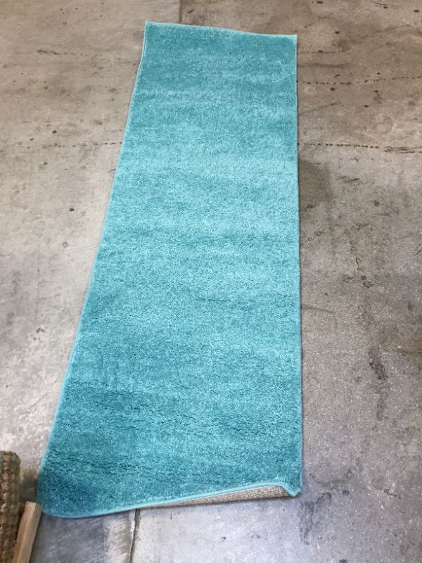 Photo 1 of 75.5"X24" RUNNER RUG - BACKSIDE IS DIRTY -