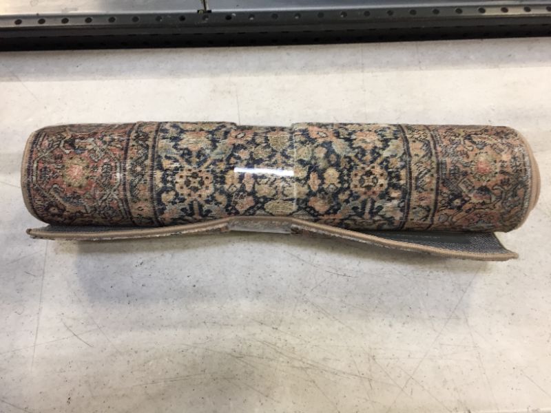 Photo 1 of Amber Lewis x Loloi Morgan Collection MOG-03 Denim / Multi, Traditional 2'-0" x 5'-0" Accent Rug feat. CloudPile™